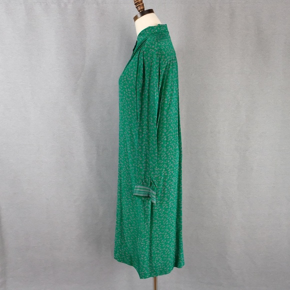 Vintage Nat Kaplan Couture Silk Floral Shirt Dress - Picture 6 of 14